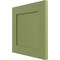 Ekena Millwork 12"W x 12"H True Fit PVC Flat Panel Shutters Sample, Moss Green SAMPLE-TFPFPMG - alternate 4